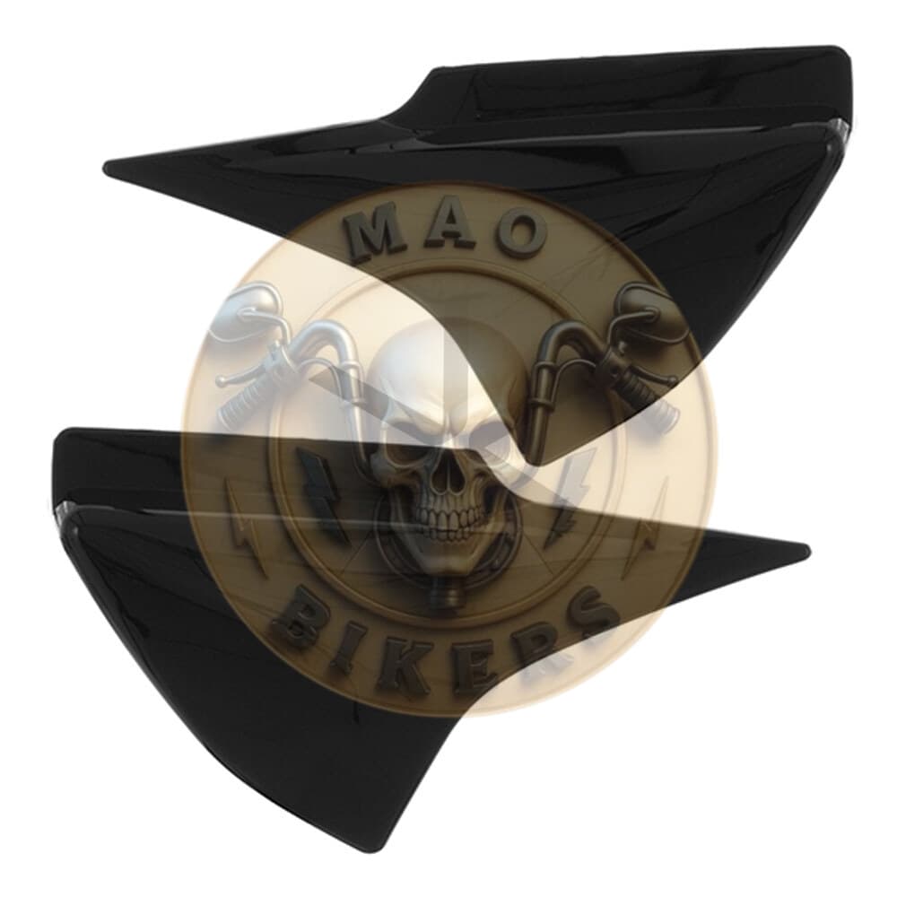 Cachas Traseras Pro Tork S Calco (par) -titan 150 - Negro