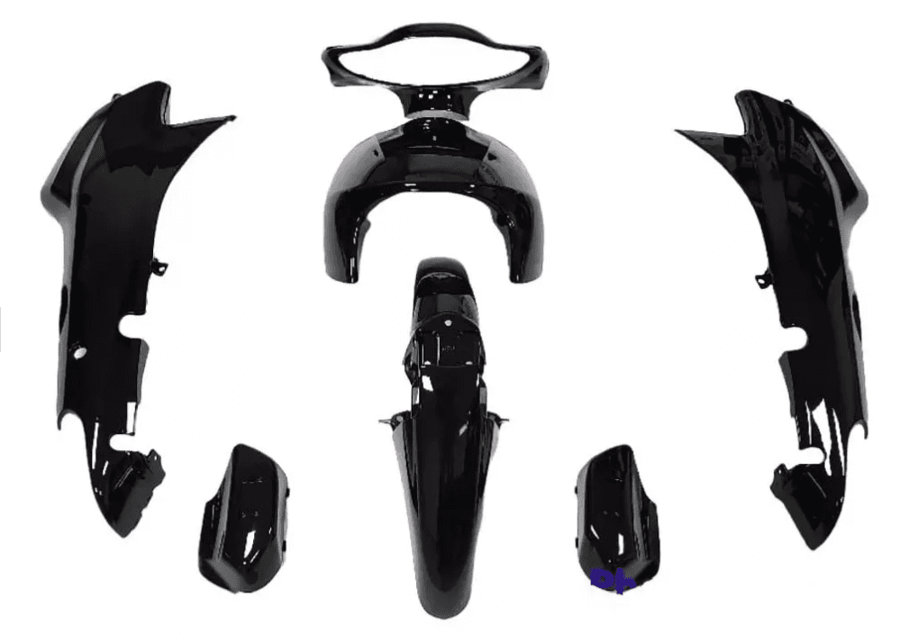 Kit De Plasticos Pro Tork Honda Biz - Negro