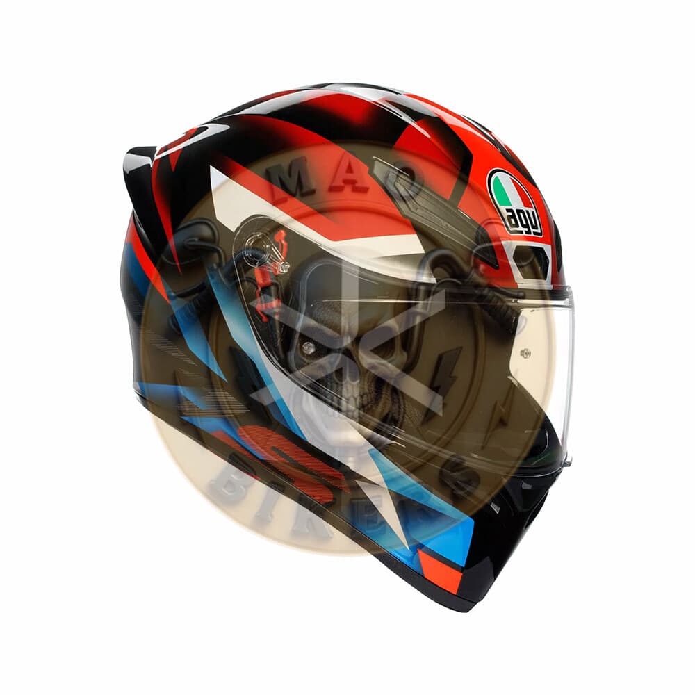 Casco AGV K1 S Fastlap Black-red-blue