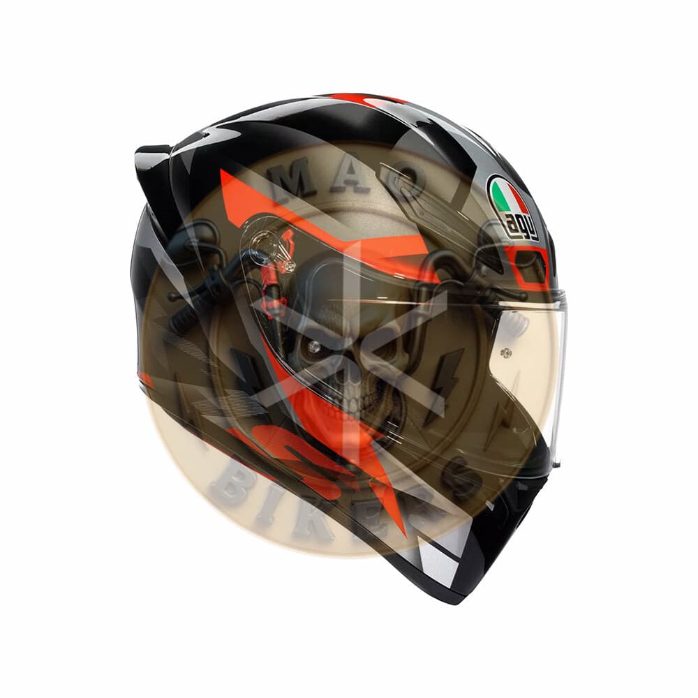 Casco AGV K1 S Fastlap Black-grey-red