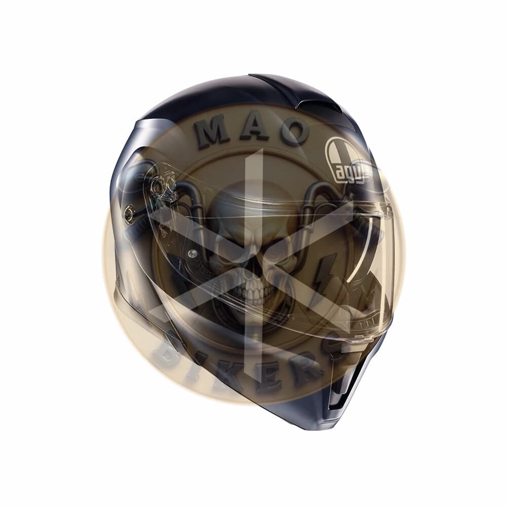 Casco AGV Streetmodular Mono Matt Profondo Blue