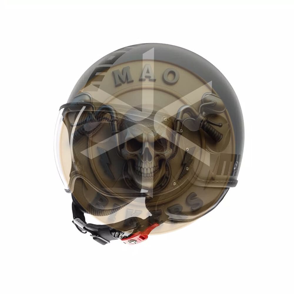 Casco AGV Momodesign Fgtr Classic Mono Mate Gris Negroxl