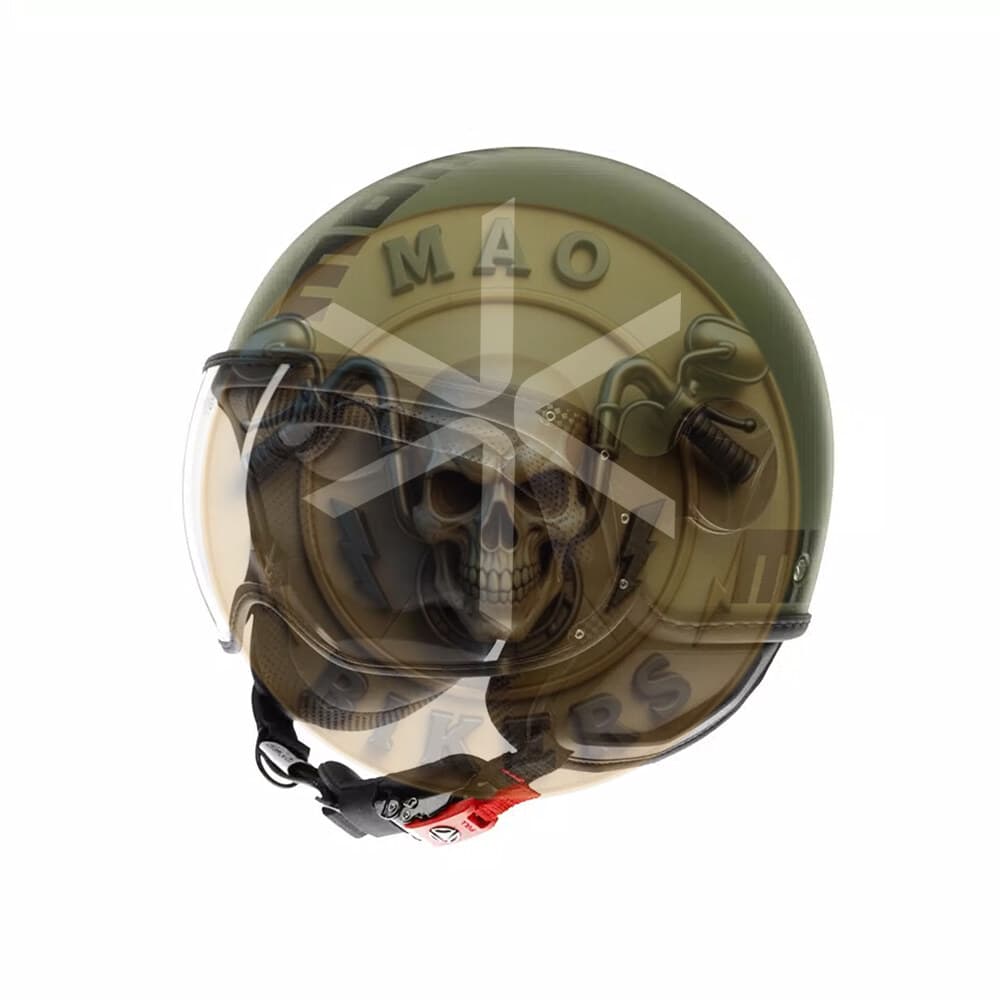 Casco AGV Momodesign Fgtr Classic Mate Verde Militar Negro