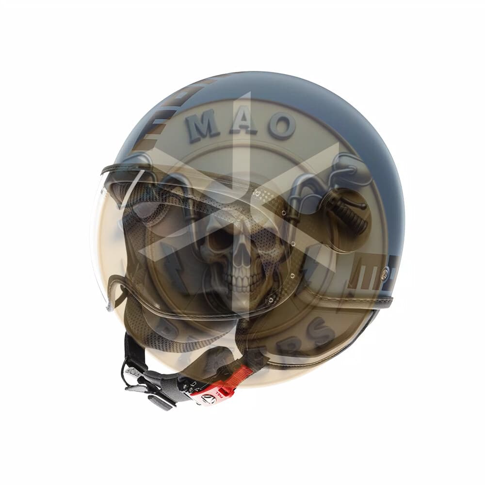 Casco AGV Momodesign Fgtr Classic Mono Mate Azul Azul