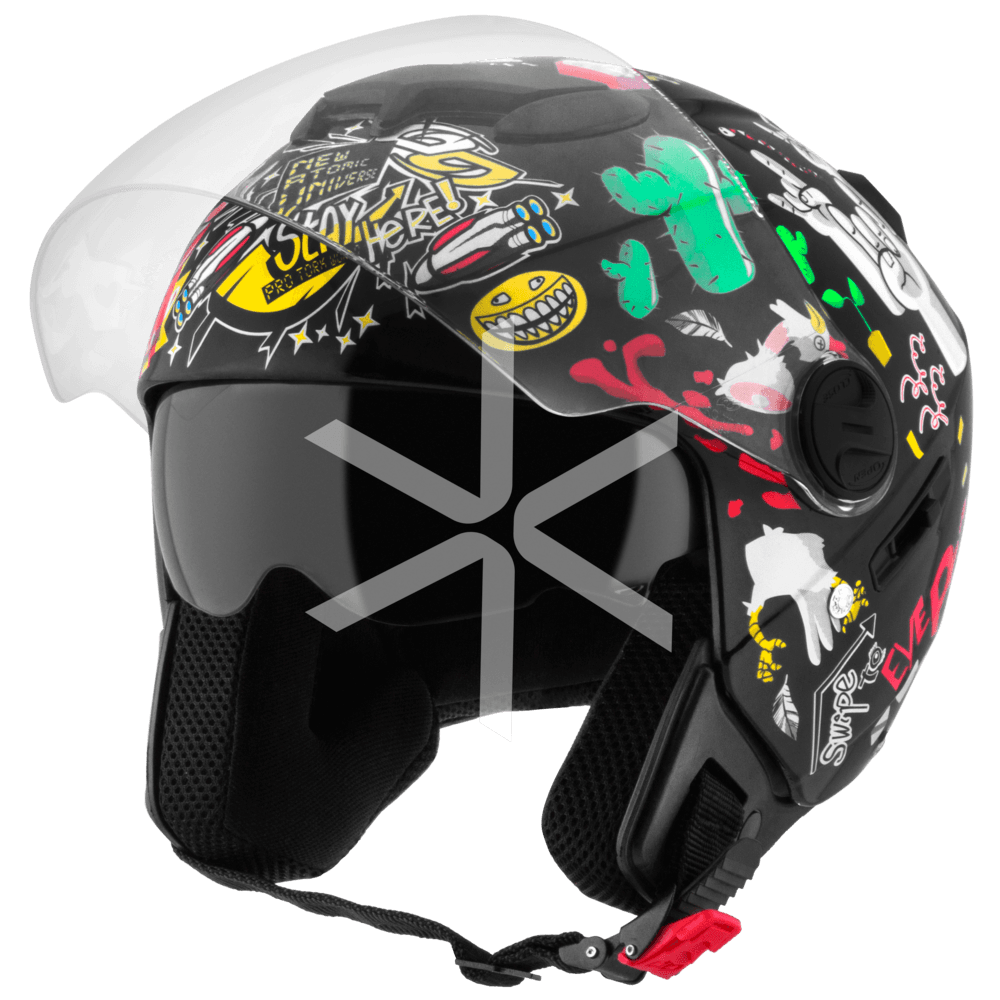 Casco Protork New Atomic Universe Negro
